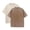 Apricot+coffee, variant on 2Pcs Oversized Men’s T-Shirts Vintage Tee Loose Acid Was Tshirts for Men Streetwear Casual T-Shirts