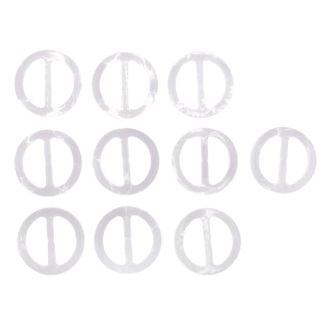 10 Unids 30 Mm Elegante Forma forma forma forma De Resina Bufanda Anillos Anillos Accesorios Blanco 3 Yinane Clip del anillo de la bufanda