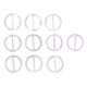 thumbnail image 1 of 10pcs Moda Ronda Bufanda Hebilla Clip Holder para s - 3 Blanco 3 Fernando Clip del anillo de la bufanda, 1 of 8