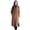 Brown, variant on Women's Fall Winter Wool Coat Notch Lapel Single-Breasted Peacoat Casual Trench Coat Mid-Long Thick Overcoat