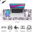 thumbnail image 5 of Long Mouse Pads for Desk,Pioneer Flower Floral Print Pattern Desk Mats on Top Of Desks, Desk Mouse Pad Extra Large with 3mm Non-Slip Base and Stitched Edge for Gaming,Office,Work,Home 31.5"x11.8", 5 of 6