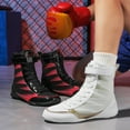 thumbnail image 4 of SKIUHS Men's High-Top Boxing Shoes - Non-Slip Sole & Ankle Support for Boxing Training & Competitive Matches, 4 of 6