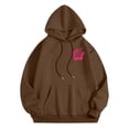thumbnail image 4 of QASIEATN Fall Coats for Graceful Women Fashion, Graphic Hoodie Cute Preppy Sweatshirt Long Sleeve Everything Comes In Trendy Hoodie Drawstring Pullover Tops with Pockets, Womens Winter Tops, 4 of 7