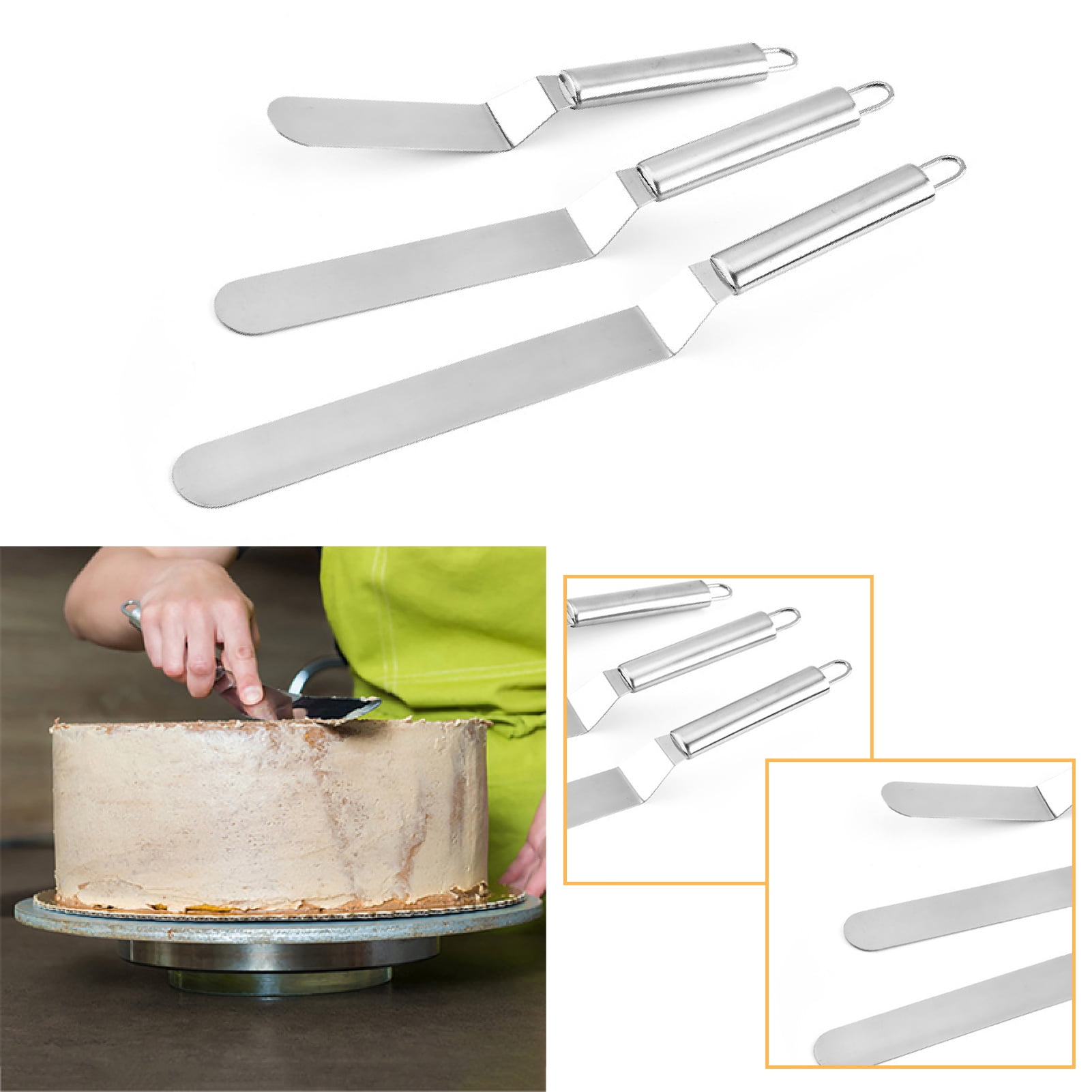 Cream Spatula Labor-saving Rust-proof Stainless Steel Multi-function Cream  Scraper Baking Tool for Home - Walmart.ca