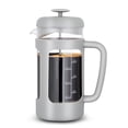 thumbnail image 1 of Easyworkz Cafetière à Piston 34 oz avec Verre Borosilicate, Poignée Douce, Gris Clair, 1 of 7