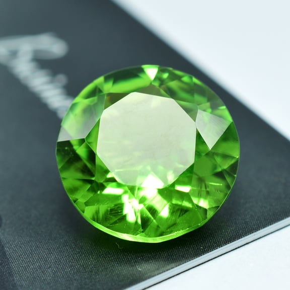 10.15 Ct Natural Rare Green Peridot Round Cut A Quality Certified Loose Gemstone
