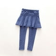thumbnail image 1 of Baby Kids Girl Warmer Wool Polka Dot Culotte Legging Trousers Pantskirt, 1 of 6
