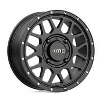 Kmc Ks135 Grenade 15X6 4X156 38Et 132Cb Satin Black Wheel