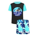 thumbnail image 4 of ITSAME Boys Swimwear Set Crewneck Tee and Swim Trunks 2-Piece Quick-Dry Beach Surfing Swimsuit Multicolor Size 3-4, 4 of 9