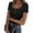CC11-Black, variant on Lumtrix Women's Short Sleeve Tops Ribbed Casual Button Up Henley Shirts Scoop Neck Fitted Cute 2025 Summer Basic Tee Tshirts Army Green M