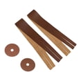 thumbnail image 2 of Bunblic Cymbal Hand Straps Percussion Instrument Accessories Musicians Practical Lightweight Cymbal Hand Belts for Musical Events Brown with Pads, 2 of 8