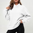 thumbnail image 5 of Edvintorg Sweatshirts for Women Loose Sweat Shirts Casual Pullover Sweatshirt Long Sleeve Women Clothing S-2XL White, 5 of 7