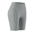 thumbnail image 6 of Biker Shorts Women Tummy Control Workout Leggings with Pockets High Waist Spandex Compression Gym Running Yoga Shorts, 6 of 9
