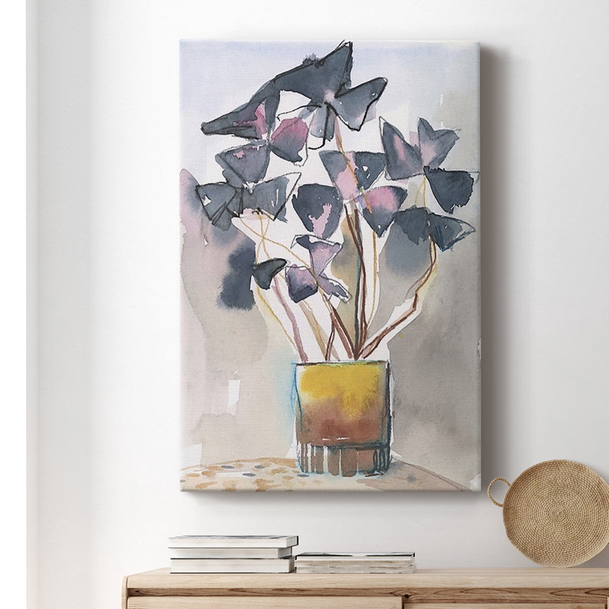 Oxalis in Vase II Premium Gallery Wrapped Canvas - Ready to Hang