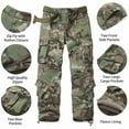 thumbnail image 3 of TRGPSG Men's Fleece Lined Camo Ripstop Hiking Pants Winter Outdoor Work Cargo Pants with 8 Pockets (No Belt)DQ Camo,Size 36, 3 of 7