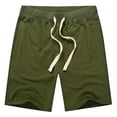 thumbnail image 1 of JHLZHS Brown Shorts Male Pure Cotton Washed Spring and Summer Sports Shorts Solid Color Lace Large Size Multi Pockets Pants Men Shorts Athletic Mens Slim Fit Shorts, 1 of 5