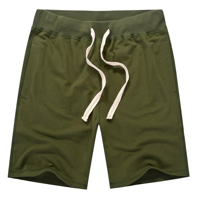 JHLZHS Brown Shorts Male Pure Cotton Washed Spring and Summer Sports Shorts Solid Color Lace Large Size Multi Pockets Pants Men Shorts Athletic Mens Slim Fit Shorts