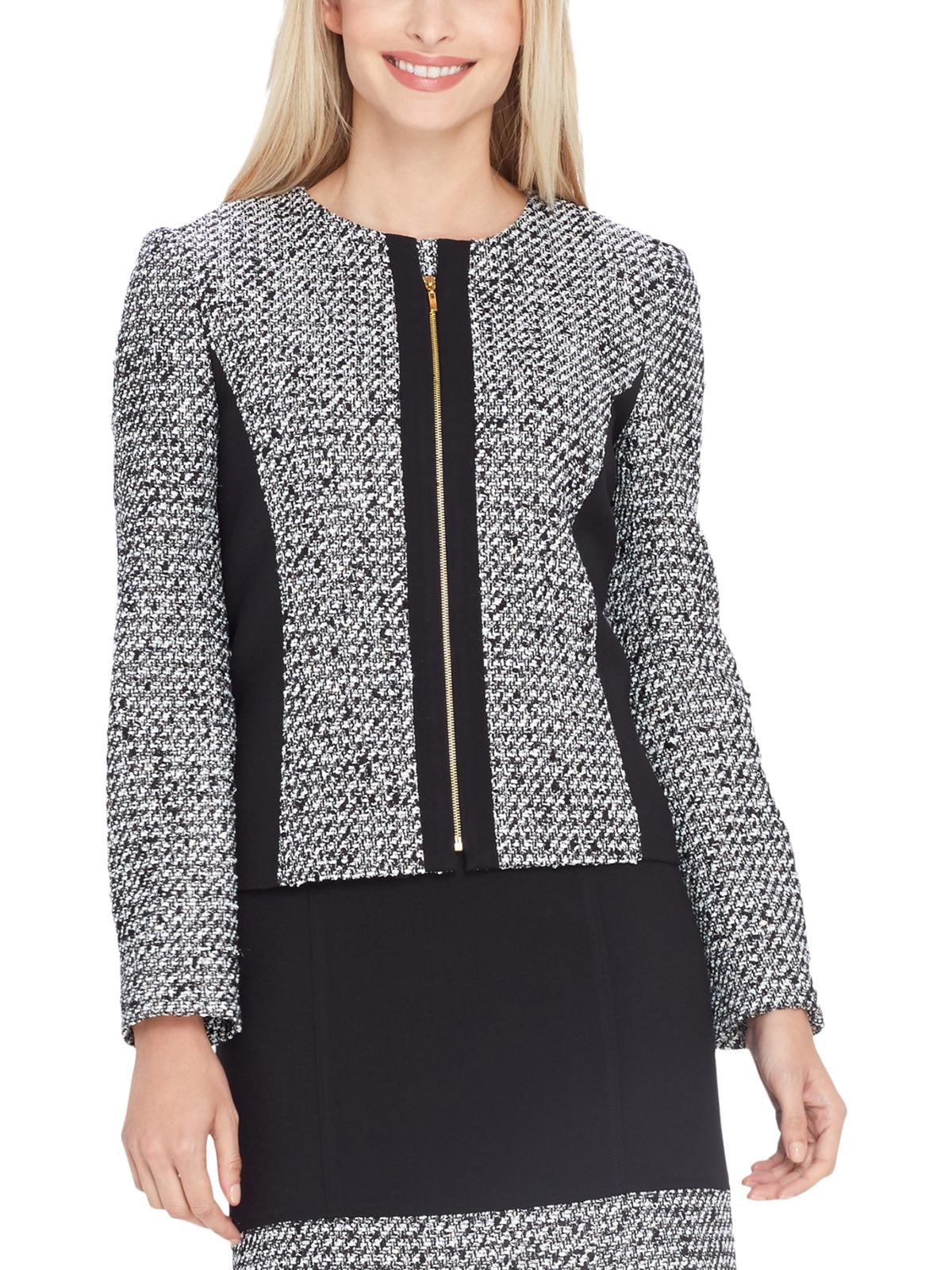 zip front blazer