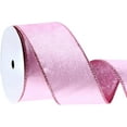 thumbnail image 2 of 1Pack  10 Yards Velvet Wired Ribbon 2.5 Inch Crushed Velvet Christmas Ribbon for Wrapping Christmas Tree DIY Crafts, Wreath Decoration, Bow Making, 2 of 6
