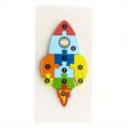 thumbnail image 1 of Wooden Early Education Cognition Children's Educational Toys Building Blocks Wooden Animal Traffic Shape Matching 3d Three-dimensional Puzzle, 1 of 5