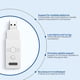 thumbnail image 4 of Adaptador De Gamepad Ds50 Ampliamente Compatible Con El Convertidor De Controlador De Juego Bluetooth Adaptador De Gamepad Usb De Baja Latencia Compatible Con Ps3/Ps4/Ps5/Switch/Xbox One S Y Pc Minnieouse EL010370-00, 4 of 6