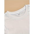 thumbnail image 3 of "Cuidado, Kindergarten, aquí voy" - Camiseta de algodón para niña con estampado de letras divertidas, manga corta, cuello redondo, cómoda e informal para el verano | Material suave y elástico, 3 of 6