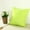 Green, variant on Ludlz Plain Solid Color Throw Pillow Case Home Sofa Linen Cotton Square Cushion Cover