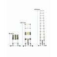 thumbnail image 5 of Escalera Telescopica 3.8 Xtellar plateada Metros Retractil Facil De Guardar, 5 of 5