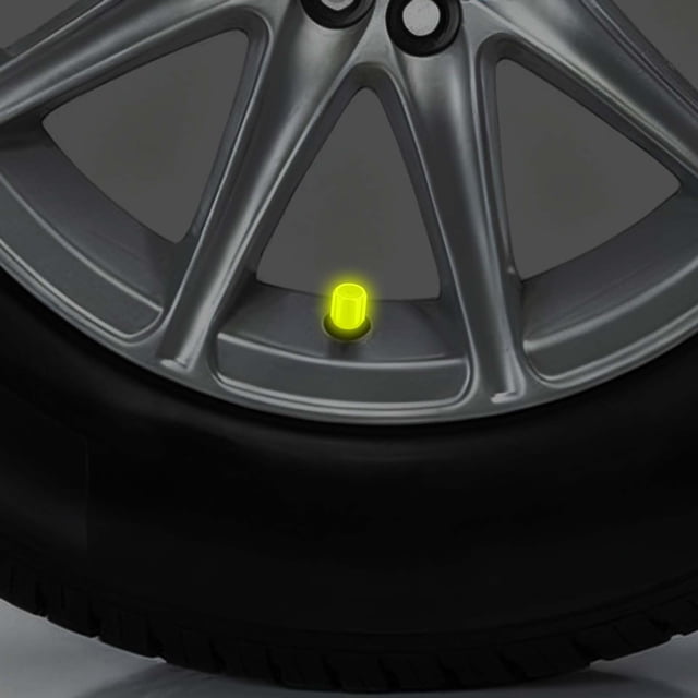 BotaniNest Glow In The Dark Tire Caps Universal Luminous Night Covers Durable Easy Install No Required For Vehicles And Bikes