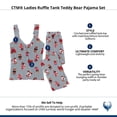 thumbnail image 6 of un-bearably cute Ladies Ruffle Tank Teddy Bear Pajama Set, 6 of 6