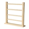 thumbnail image 1 of Soporte de exhibición para pendientes, organizador de joyas, soporte para pendientes, soporte para pendientes de madera de varios niveles para tienda,, 1 of 7