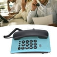 thumbnail image 3 of Corded Phone, Double Magnetic Handset Mute Function Incoming Ringer Pause Function Landline Telephone  for Home for Hotel for Office Red,,Blue,Orange,Rose Red, 3 of 7