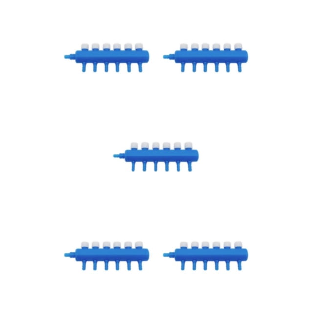Methold Adaptador de bomba de oxígeno de derivación traqueal para distribuidor de aire divisor de acuario Type5 NO5