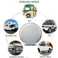 thumbnail image 5 of Tire Covers for RV Wheel (4 Pack Silver), Moonet Oxford Waterproof UV Sun Protectors for Motorhome Boat Trailer Camper Van SUV ,D74cm x H28cm for Diameter 27"-29", 5 of 6