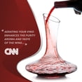 thumbnail image 2 of Le Chateau Wine Decanter - Hand Blown Lead Free Crystal Carafe (750ml) - Red Wine Aerator, 2 of 7