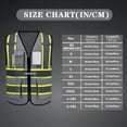 thumbnail image 5 of AYKRM Security Vest for Men Women 7 Pockets High Visibility Reflective Safety Vest Front Zipper Meets ANSI/ISEA, 5 of 5