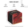 thumbnail image 4 of Sikiie Vintage Rose Scepter Skull Leather Tissue Box Cover Square, tissue box holder - 5.2”x5.2”x5.2”, 4 of 7