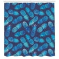 thumbnail image 3 of Ambesonne Modern Shower Curtain, Exotic Pineapple, 69"Wx70"L, Night Blue Turquoise, 3 of 3
