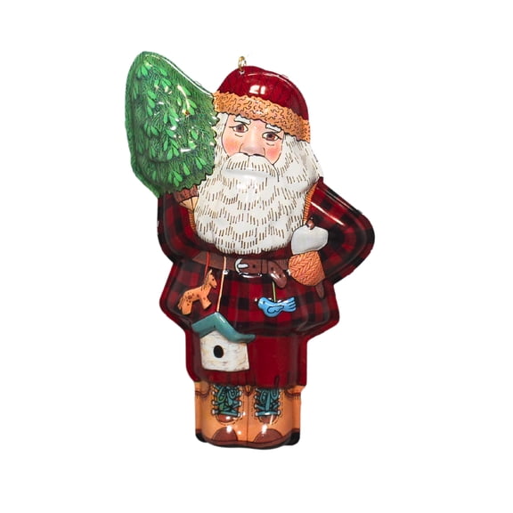 Hallmark Keepsake Woodland Santa Ornament 1996