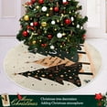 thumbnail image 3 of Yayeee Christmas Tree Skirt 47 inches for Xmas Tree Holiday Party Decoration, Beige Christmas Trees, 3 of 6