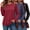 WineRed-Navy-Black, variant on MOSHU 3 Pack Pullover Sweatshirts for Women Crew Neck Long Sleeve Shirts Casual Loose Fit Sweatshirts Curved Hem Tunic Tops