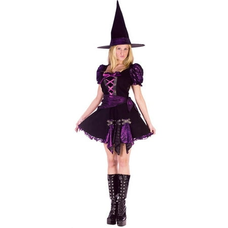 Purple Punk Witch Adult Halloween Costume