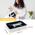 thumbnail image 5 of Constellation Elegant Jewelry Box Organizer with Removable Compartment and Earring Holder - Portable PU Leather Storage Case, 5 of 6