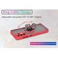 thumbnail image 6 of is specially designed for Samsung Galaxy A72(5G) Anti-Scratches,anti-fingerprint, built-in 360° rotating ring bracket solid and durable magnetic car phone case, suitable for 6.7inches Women-Red, 6 of 12