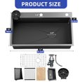 thumbnail image 5 of ModFusion 32-inch Black Kitchen Single Bowl Sink with Cup Washer, Cutting Board, Stainless Steel Nano Drop-In Modern Sink Workstation with Accessories, American Standard, 5 of 10
