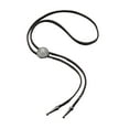 thumbnail image 1 of tamizeot Retro Rope Bolo Tie For Men Suitable For Daily Wear Fine Workmanship And Delicate Details Alloy Bolo Deep coffee colored Tang grass flower, 1 of 6