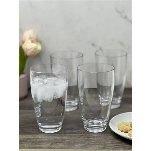 LeadingWare AS-0712 AS-0712 Acrylic 18 oz HB tumbler stackable shape Set of 4