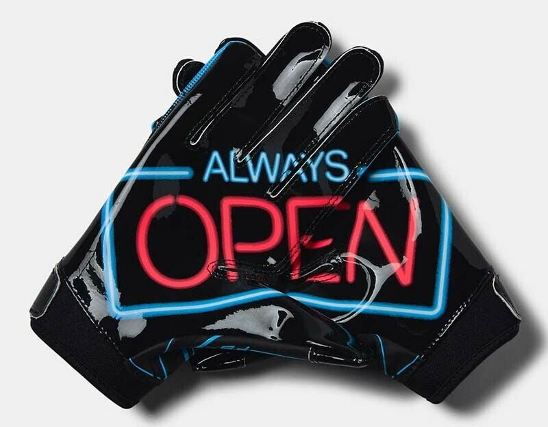 Under armour football gloves always open Clearance