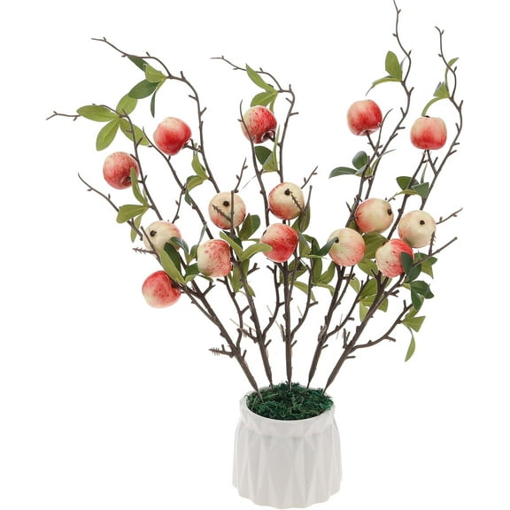 Yellow Mini Lemon Lifelike Artificial Decoration with Leaves Fake Realistic Fruit Branch Simulation DIY Wreath Garden Model 5pcs