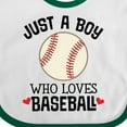 thumbnail image 4 of Inktastic Baseball Fan Quote Boys Sports Ball Boys Baby Bib, 4 of 4